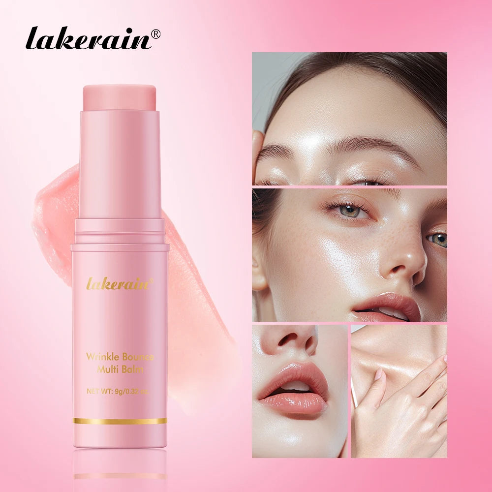 Stick idrattante multiuso Rosa- Balsamo illuminante Viso e Labbra