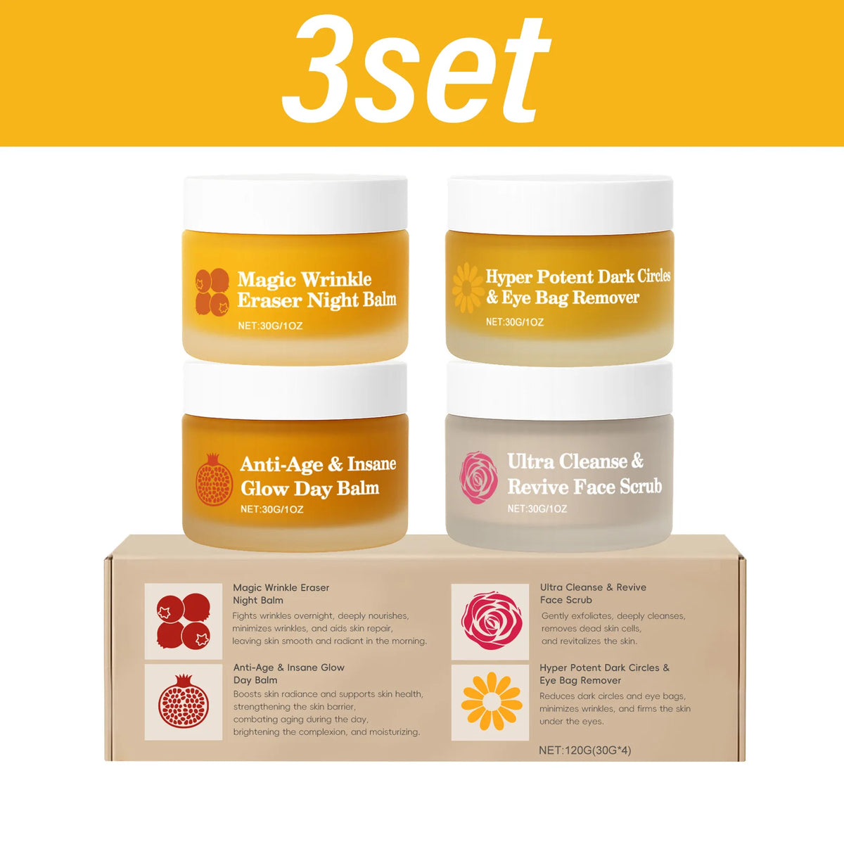 Set Skincare Completo Giorno&Notte-Routine Viso Illuminante