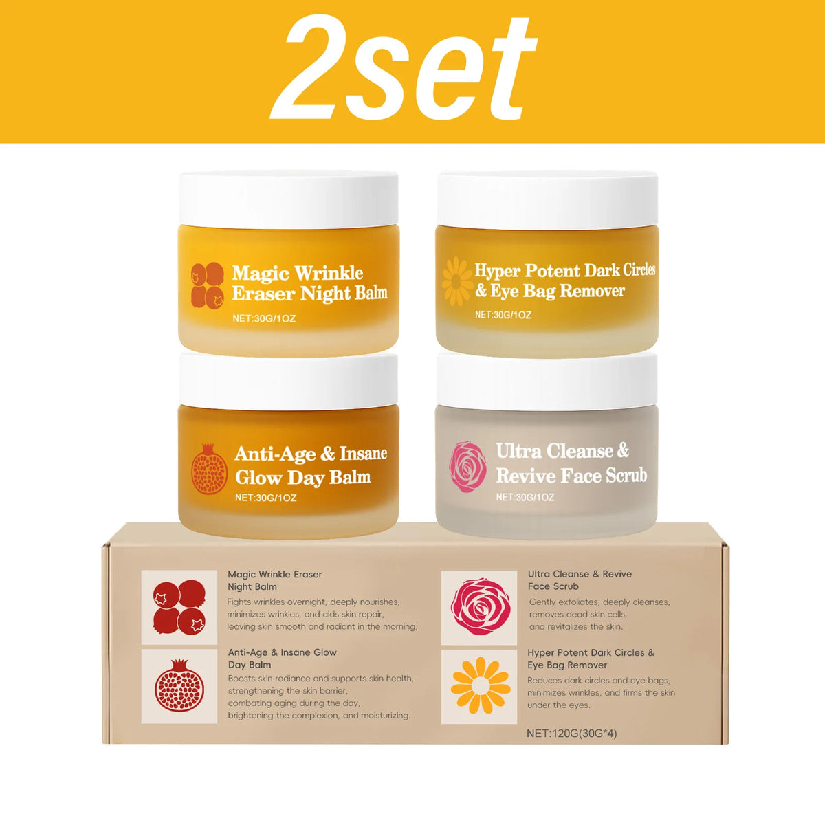 Set Skincare Completo Giorno&Notte-Routine Viso Illuminante